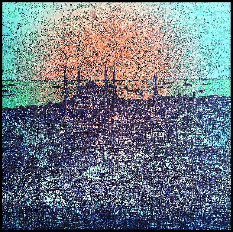 Geliri Boğaziçi Üniversitesi öğrencilerine burs olacak serginin açılışında eserlere büyük ilgi 16